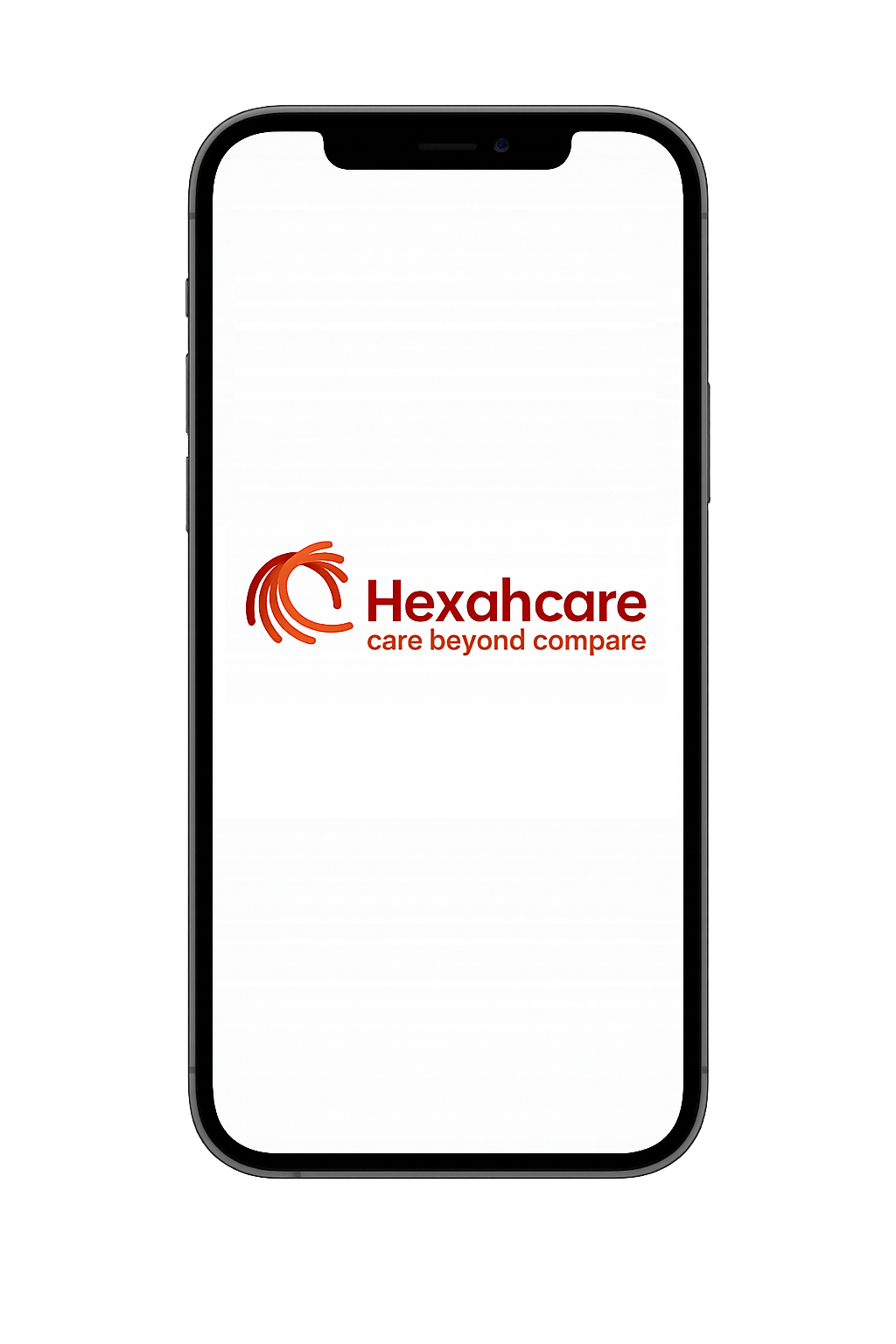 Hexahcare mobile app mockup